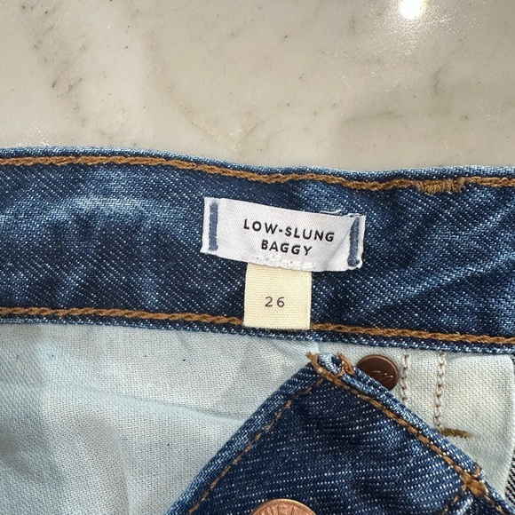 Madewell Low Slung Baggy Wide Leg Jeans - Picture 4 of 4